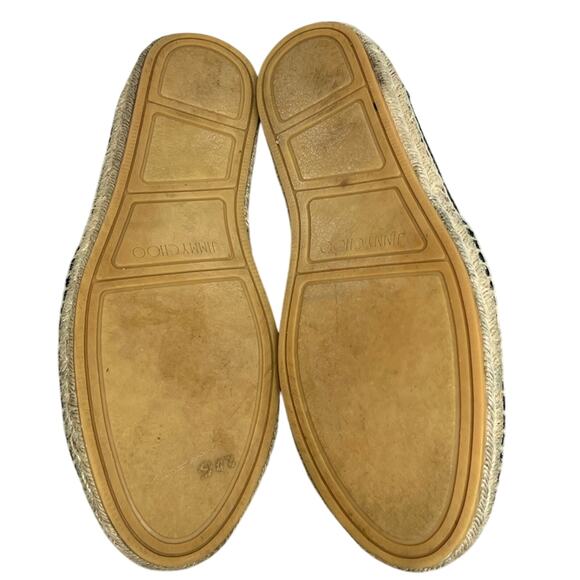 Men’s Jimmy Choo Blue Python Embossed Leather Slip On Sneakers Size 43.5 US 10.5 - Picture 8 of 10